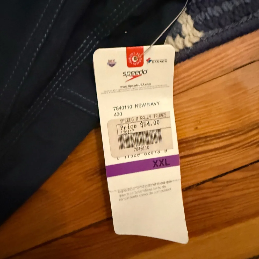 4/$20 💫 NWT Speedo Men’s Swim Trunks XXL Navy Mesh Lined Board Shorts